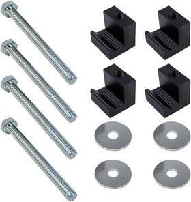 Jauto 1-1/8 1-1/16 For Pickup Truck Tool Box Tie Down Set Aluminum 4pcs Mounting Kit Parts Clamps
