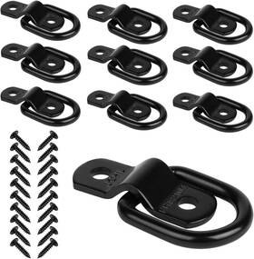 Jchl 695790570095 D Rings Tie Down Anchors Hooks For Trailer Truck Bed 10 - Pack 10-pack