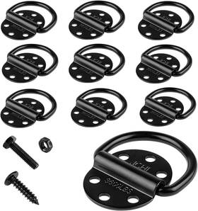 3600 Jchl 8610 D-rings Tie Downs Anchors Heavy Duty Steel Pound Capacity 10-pack