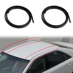 127mx Jdmon Roof Drip Molding Strips Weatherstrip Compatible With 2012-2017 Black
