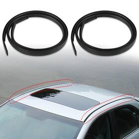 Jla112mx Jdmon Roof Drip Molding Strips Weatherstrip Compatible With Toyota Black