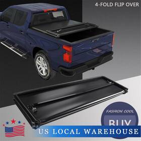 H197-cmtt82034-jds Jdmspeedmotor2021 6.5ft Soft Truck Bed Tonneau Cover For 2007-13 Chevy Silverado Gmc Sierra 4 Fold