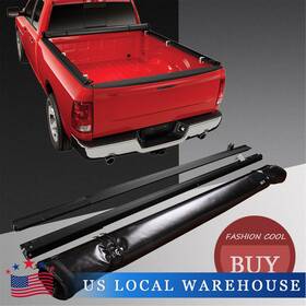 H232-cmr82043-jds Jdmspeedmotor2021 5ft 60 Inch Bed Soft Roll Up Tonneau Cover For 2015-2019 Chevy Colorado Gmc Canyon
