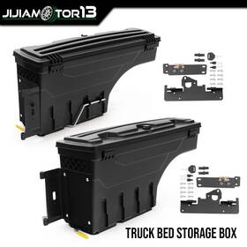 J-02isc2002tbk Jijiamotor13 Left And Right Side Truck Bed Storage Tool Box Fit For 2005-2020 Toyota Tacoma
