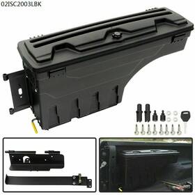J-02isc2003lbk Jijiamotor13 6ft6 Inch Bed Left Driver Truck Storage Box Toolbox Fit For 2007-20 Toyota Tundra
