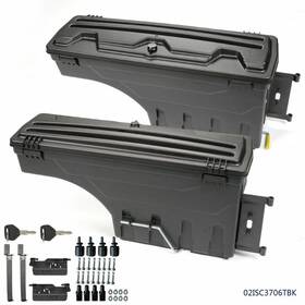 J-02isc3706tbk Jijiamotor13 Pair Truck Bed Storage Box Tool Fit For 02-18 Dodge Ram 1500 2500 3500