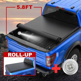 201m44202n Jmotorparts Truck Tonneau Cover For 2007-2025 Chevy Silverado Gmc Sierra 5.8ft Bed Roll Up