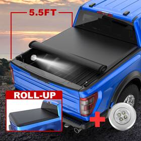 201m44402n Jmotorparts Truck Tonneau Bed Cover For 2014-2021 Toyota Tundra 5.5ft Short Soft Roll Up