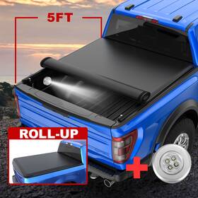 201m44701wn Jmotorparts Truck Tonneau Cover For 2017-2023 Honda Ridgeline 5ft Bed Roll Up Waterproof