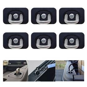 99199b-bk Jonjea 6pcs Inner-bed Retractable Truck Bed Tie-down 35 Anchors Aluminum For Chevy/gmc
