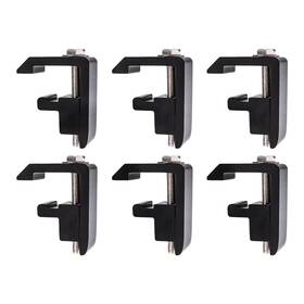 99253abk Jonjea 6pcs Track Mounting Clamp For Toyota Tacoma/tundra Truck Cap/camper Shell Black