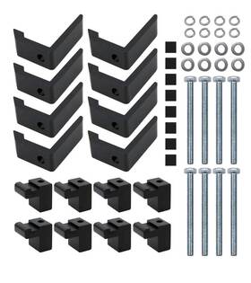 99253bbk Jonjea 8pcs Track System Mounting Clamp For Toyota Tacoma/tundra Truck Cap/camper Shell