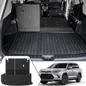 23112801 Joularise Cargo Mat With Backrest 2-in-1 For 2024 Grand Highlander-2 In 1 Trunk
