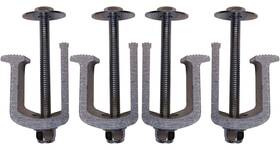 Jquad 859668006509 4 Pack Truck Tool Box Clamps Easy Mount Aluminum Tie Downs Car Accessories