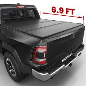 4296bm042210 Jupiterauto 6.9ft Hard Tri-fold Tonneau Cover For 2020-2025 Silverado Sierra 2500 Hd 3500