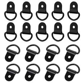 Kcx8gwb7 Kalione 591012 1 18 Pcs D Rings Tie Down Anchors D-rings Downs Black Anchor
