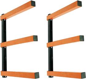 Kf1004 Kastforce Lumber Storage Rack 3-level System 110lbs Per Level With 3