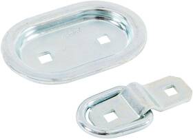 89312 Keeper 2-3/4 Inch Recessed Oval Plate Anchor 1 Count Pack Of