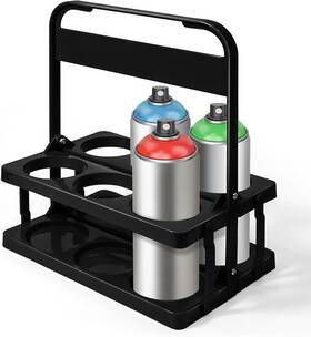 Kvjq10 Kevenal Portable Spray Can Holder Paint Bottle Organizer For Garage And Black