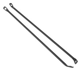 152691 Key Parts 1967-72 Chevrolet C10 Gmc Fleetside Pickup Bedside Braces Rear Black Edp
