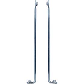 850323 Key Parts 1973-87 Chevrolet Gmc Fleetside Truck Bedside Brace Set Chrome 2-piece