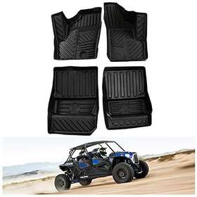 Vpflpo4u1 Kiwi Master Floor Mats Compatible For 2014-2023 Polaris Fit 4 Door Black
