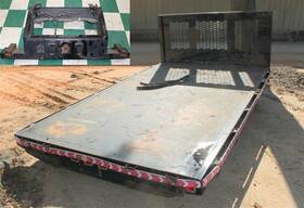 Hc3z9828508e Knapheide F-450 8ft Heavy Hauler Platform Stake Body Steel Bed Headache Rack Wty