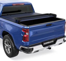 K102gb206fpkj2 Kuiperauto Quad Soft Truck Bed Tonneau Cover Compatible For 2007-2013 6.5ft Quad-soft