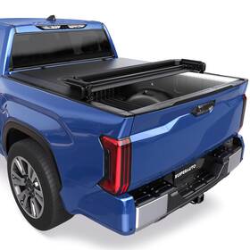 K102gb411l2kj2 Kuiperauto Soft Quad Tonneau Cover Truck Bed With Led Light Strip 2022-2025 78in