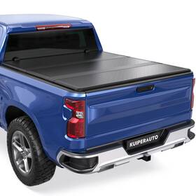 Kuiperauto K102gc241-2 Tonneau Cover 5.8 Ft Fiberglass Tri Hard Truck Bed Chevy Silverado 2007-2025