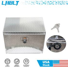 Om270261oc Lablt 24 Inch Silver Aluminum Diamond Plate Tool Underbody Box With T-handle Latch