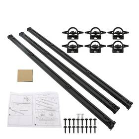 Law188130 Labwork Rail Trail Kit For Jeep Gladiator Jt 2020-2023 Black 82215956