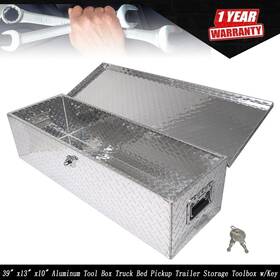 Tur660770i Labwork 39 Inch X13 X10 Aluminum Tool Box Truck Bed Pickup Trailer Storage Toolbox With Key