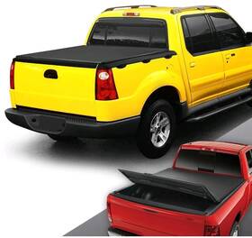 Dpt-ttctrisoft002 Latyjakk For 2001-2005 Ford Explorer Sport Trac 4ft2 Inch Short Bed Soft Tri-fold Tonneau Cover