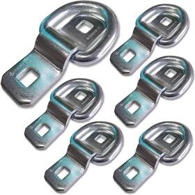 Lekp2022 Le Kapmoz 3/8 Inch Heavy Duty D Rings Tie Down Anchors Hooks For 6 Pack Silver