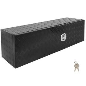 E18313cp207s Leader 60 Inch X18 Aluminum Storage Tool Box With 2x Chain Dovetail Lock For Truck Home