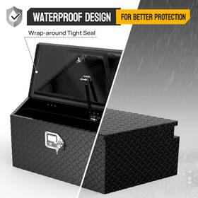 Leadzm 718174112039 Trailer Tongue Tool Box 39 Inch Aluminum For Truck Bed Includes Lock And Key