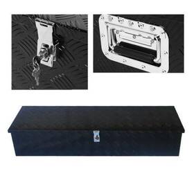 Ap-332712-69 Leadzm 49 Inch Aluminum Pickup Truck Bed Tool Box Rv Camp Trailer Storage Lock Black