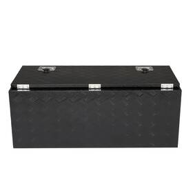 Ap-332712-73 Leadzm 42 Inch X18 X17 Black Aluminum Trunk Bed Tool Box Underbed Cargo Storage With Lock
