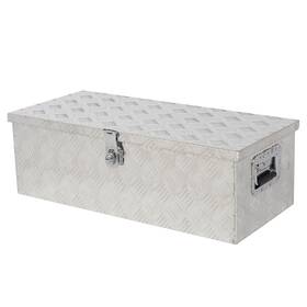 Eb-332712-8913 Leadzm 30 Inch X14 X10 Chrome Aluminum Pickup Truck Trunk Bed Tool Box Trailer Storage Lock