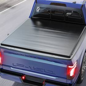 Gt-0048 Leadzm 5.5ft Soft Roll Up Truck Bed Tonneau Cover For 15-25 Ford F150 F-150 Waterproof