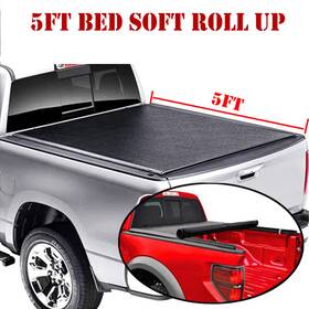 Gt-6461 Leadzm 5 Ft Bed Soft Roll Up Tonneau Cover For 2016-2023 Toyota Tacoma Truck