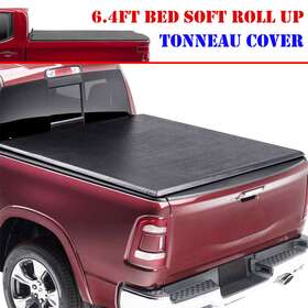 Gt-6468 Leadzm 6.4ft Truck Bed Soft Roll-up Tonneau Cover For 03- 23 Dodge Ram 1500 2500 3500