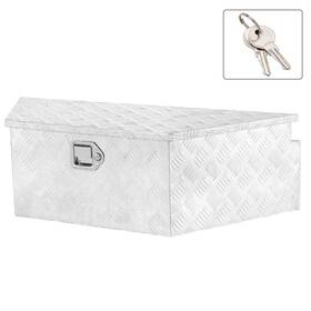 Ldtl1002 Leadzm Atv Tool Box Silver Aluminum Trailer Storage 39 Inch