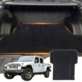 Rcm687 Leadzm Rough Country Rubber Bed Mat Fits 2020-2024 Jeep Gladiator Jt 5ft