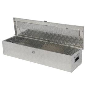 Yes-332712-8912 Leadzm 50 Inch Aluminum Camper Tool Box W / Lock Pickup Truck Bed Atv Trailer Storage