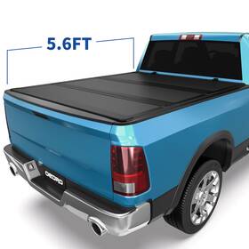 Ledkingdomus 197839331686 5.6ft Low-pro Tri-fold Hard Tonneau Cover For 2019- 2026 Dodge Ram 1500 Crew Cab