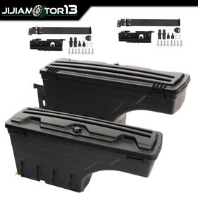 J-02isc2003tbk Left And Right Side Truck Bed Storage Box Tool Fit For Toyota Tundra 2007-2021