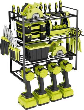 Too1001 Lintoolment Power Tool Organizer 4 Drill Holder Holders Layers Black
