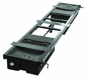 125460 Lippert - 21.5 Inch W X 99.5 L Black Aluminum Double Bin Storage System With